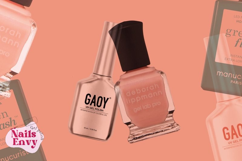 A beautiful array of colored gel nail polishes, showcasing options for the best gel nail polish.