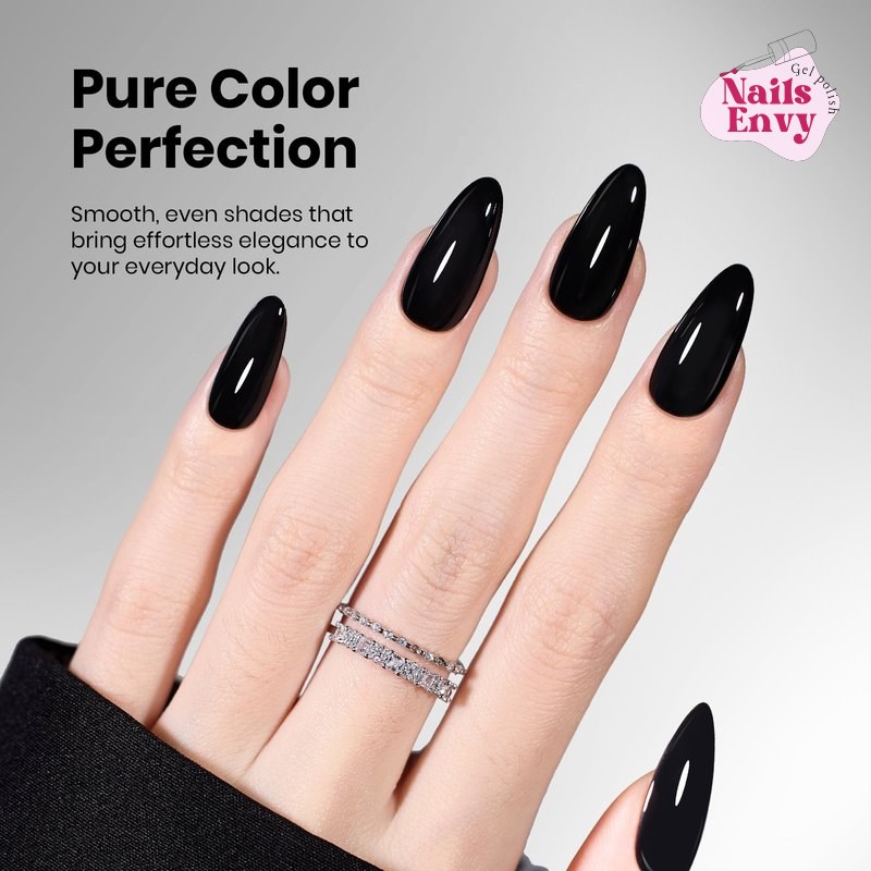 Beetles Stay Shining Void Black Beetles Stay Shining Collection Void Black Gel Polish Bottle