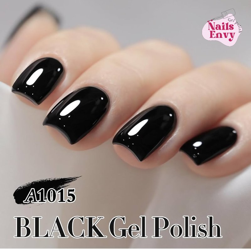 Embrace the Elegance of Black Gel Nail Polish Double Rhythm Black Gel Nail Polish