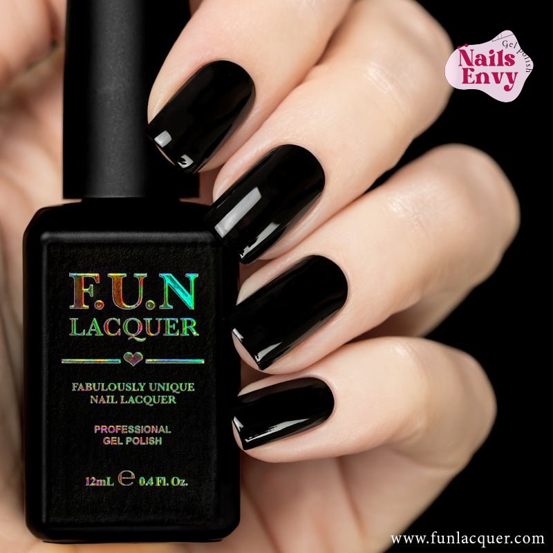 Ultra Pigmented Black Gel Polish Fun Lacquer The Blackest Black Gel Polish