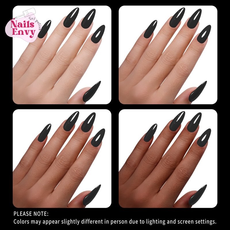 Jet Black Gel Polish Jet Black Nail Polish PLA Pro
