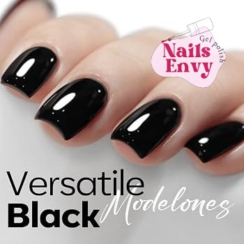Modelones Black Gel Polish Modelones Black Gel Nail Polish 15ML