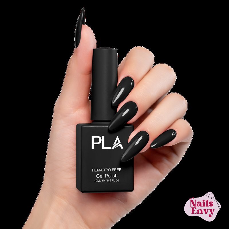 Professional Black Gel Nail Polish PLA Jet Black Nail Polish Bottle