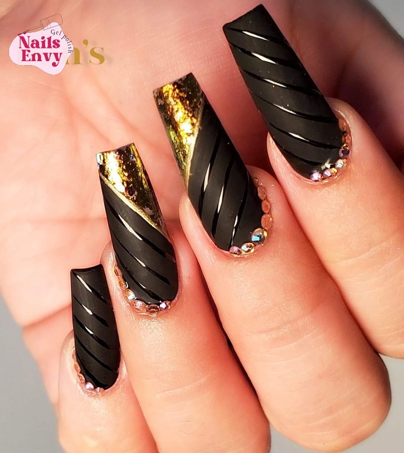 Super Black Gel Polish Matte Finish Super Black Gel Nail Polish with Matte Top Coat