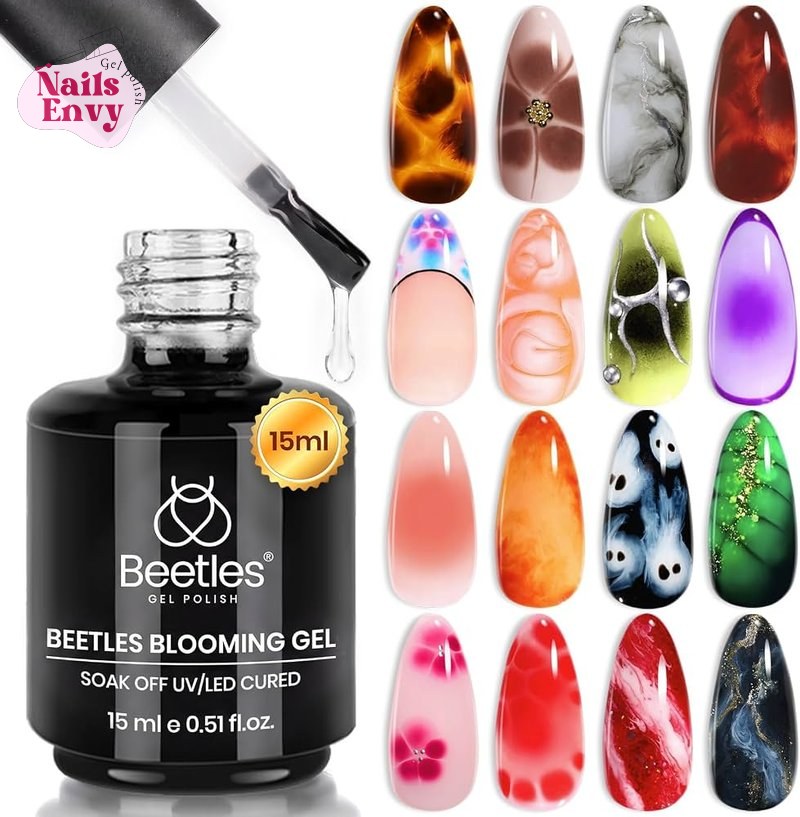 Beetles Blooming Gel for various spreading effects Beetles Blooming Gel for marble, natural stone, watercolor, and floral print