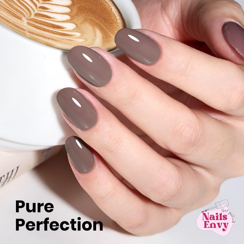 Beetles Latte Routine Chocolate Brown Gel Beetles Brown Gel Nail Polish Hema Free Latte Routine Chocolate Brown