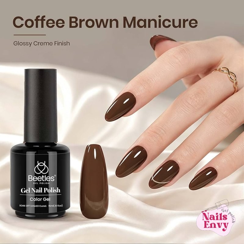 Beetles Coffee o' Clock Gel Polish Beetles Brown Gel Nail Polish in Coffee o' Clock