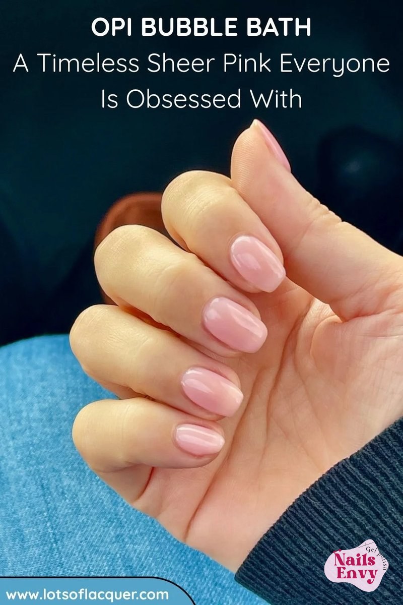 OPI GelColor Bubble Bath for a timeless look