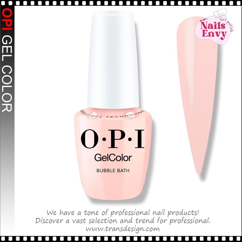 OPI GELCOLOR Bubble Bath GCS86 for a subtle pink nail