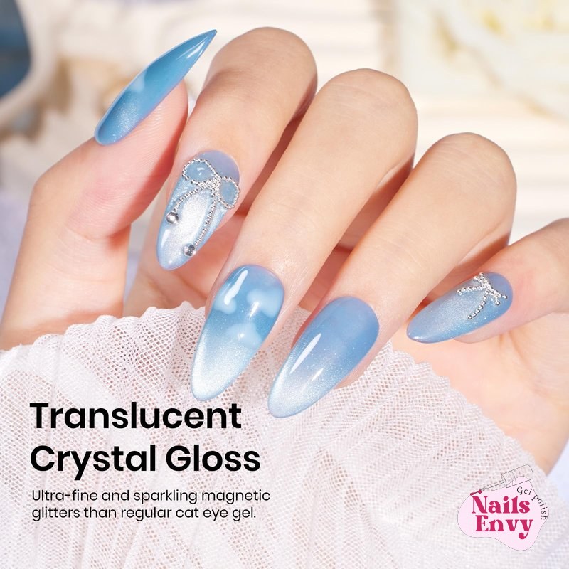 Beetles Pastel Cat Eye Gel Nail Polish Set Beetles Cat Eye Gel Nail Polish Set, 6 Colors Pastel Gel Polish Kit | Glass Cat Eye Gel Pink Blue Purple Orange Green Jelly Translucent Effect Soak Off UV Light Lucite