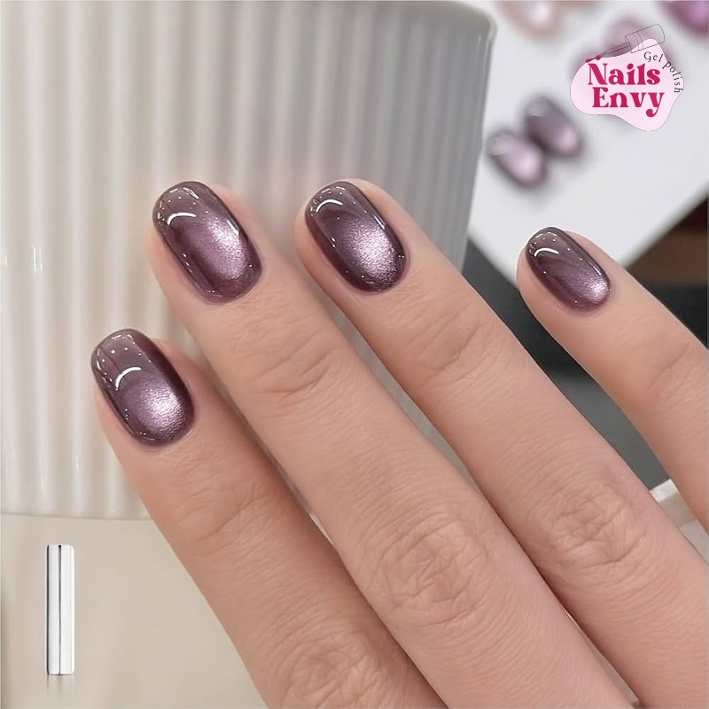 GAOY Jelly Purple Cat Eye Gel Polish GAOY Jelly Purple Cat Eye Gel Nail Polish, 16ml Glitter Holographic Nail Polish with Magnet, Reflective Translucent UV Gel, 3138 Purple Orchids : Beauty & Personal Care