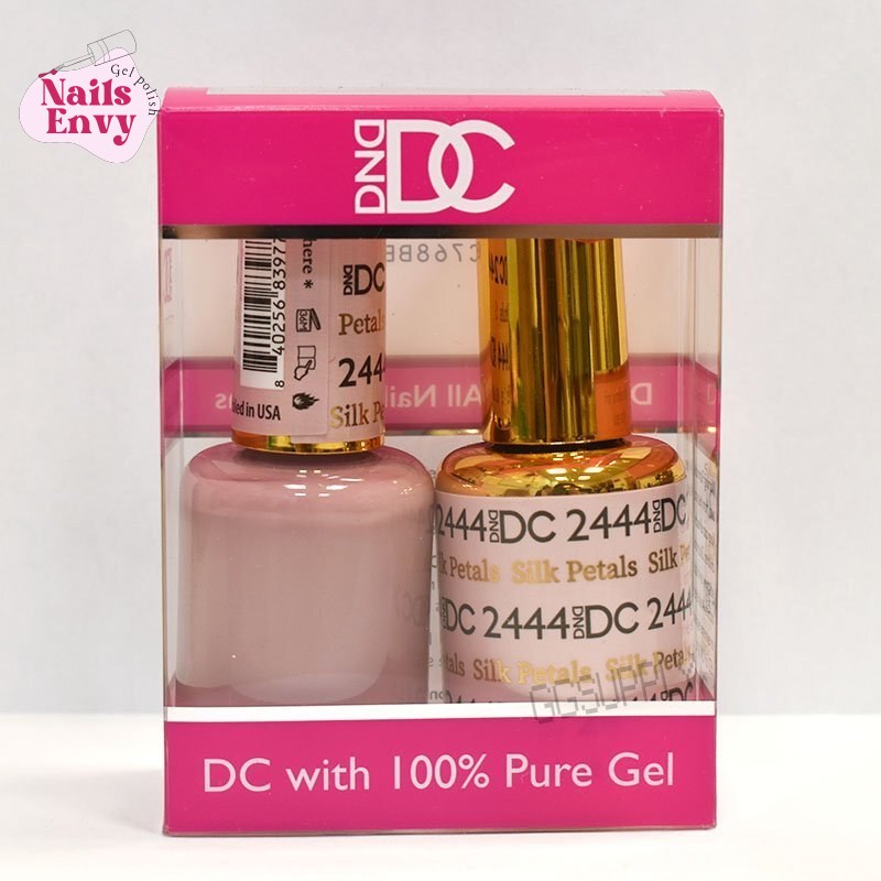 DND DC Duo Soak off Gel & Matching Nail Polish 2444 Silk Petals