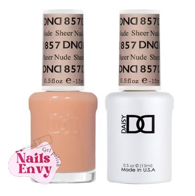 DND Sheer Nude 857 Gel Polish Set DND Duo Gel - Sheer Collection - 857 Sheer Nude - Gel Nail Polish Set