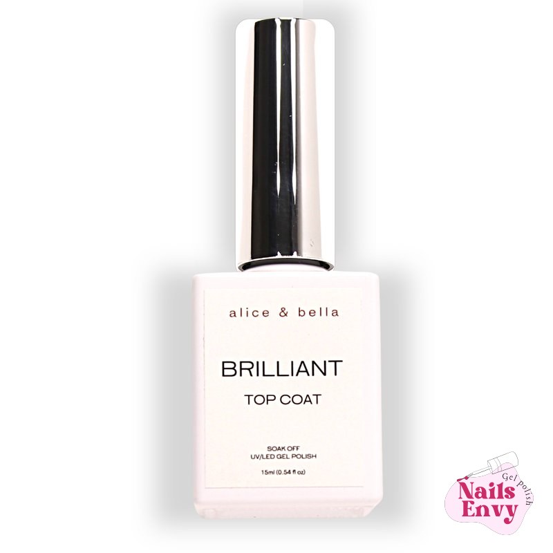 Brilliant No-Wipe Gel Top Coat | Alice & Bella Nails