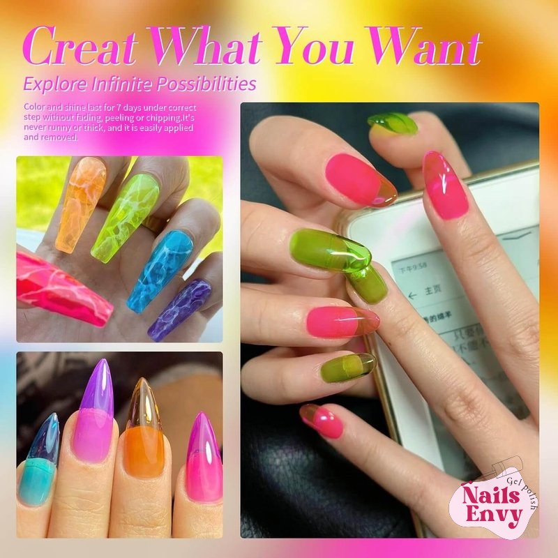 DIY jelly gel nail polish set for home use