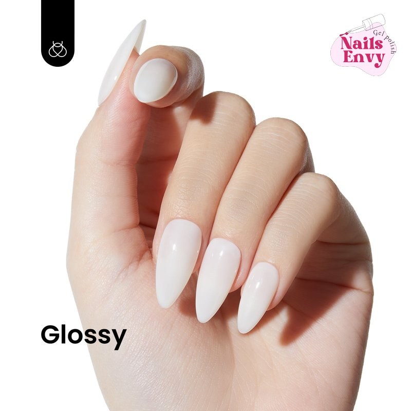 Beetles Gel Nail Polish Milky Way provides a neutral jelly nude finish.