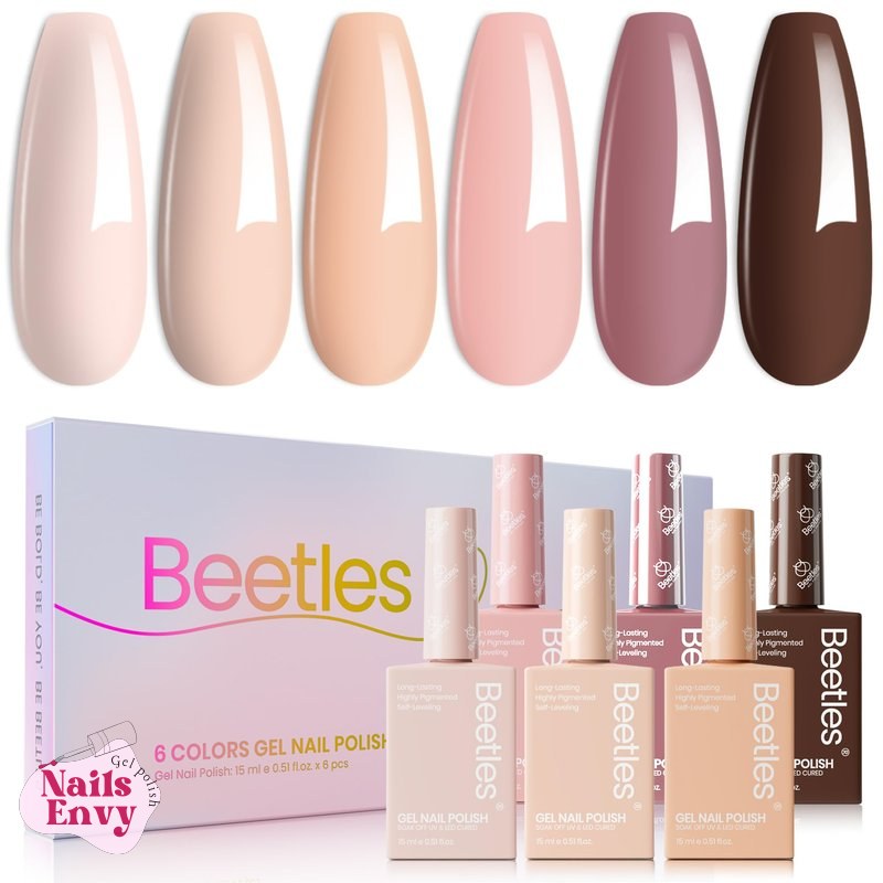 Beetles Nude Gel Nail Polish Set