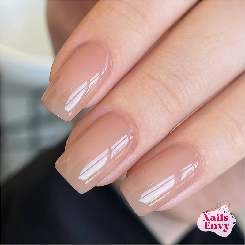 GAOY Nude Jelly Gel Nail Polish Brick Nude