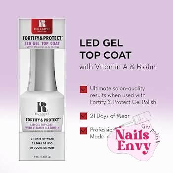 Amazon.com: RC Red Carpet Manicure Fortify & Protect LED Gel Top Coat, 9ml : Beauty & Personal Care Amazon.com: RC Red Carpet Manicure Fortify & Protect LED Gel Top Coat, 9ml : Beauty & Personal Care