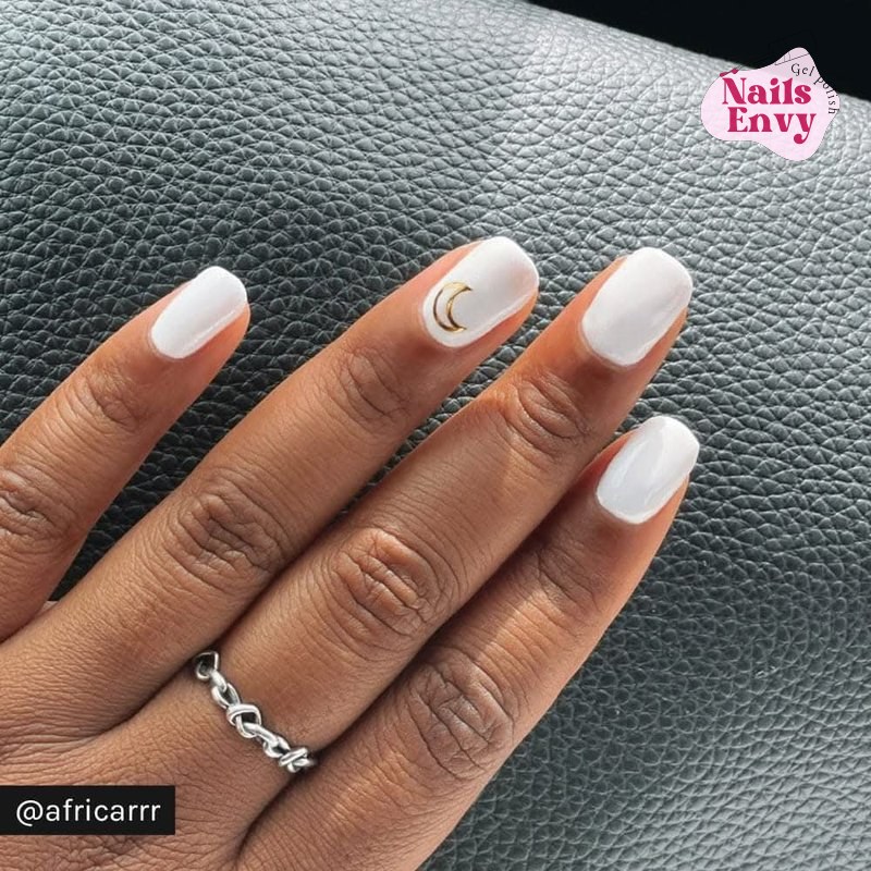 Classic White Gel Nail Polish - Just White - UV LED Soak-Off - 10ml - Gelous