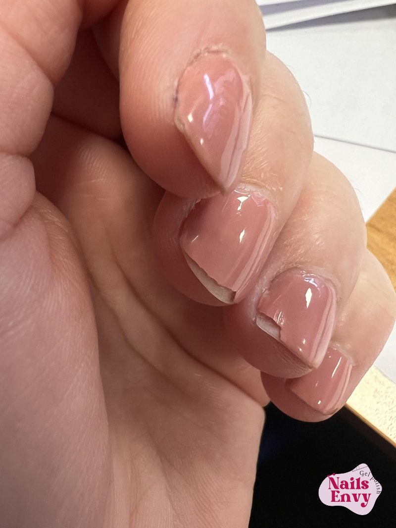 Why do my gel nails keep peeling like this on the 1st/2nd day?