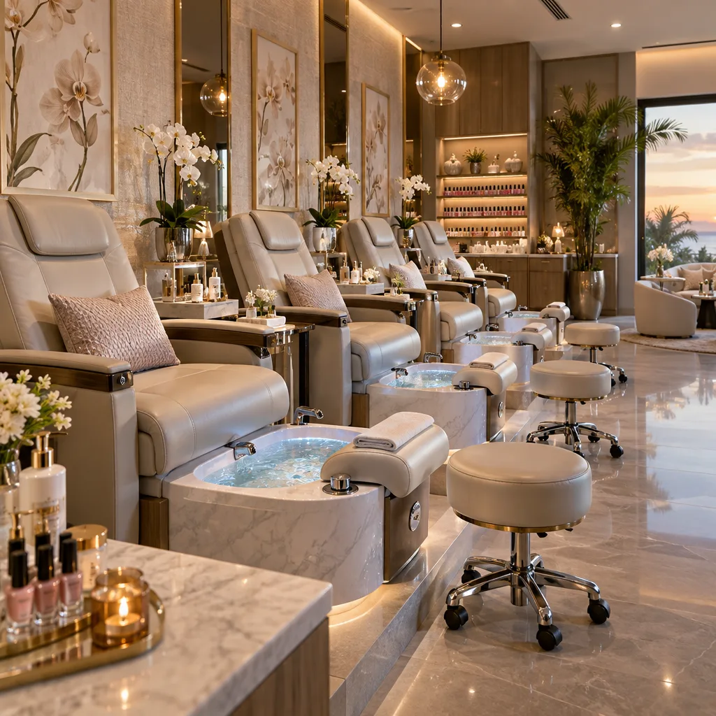 Ultimate Guide to Top Manicure Options in Frisco, TX Woman receiving a detailed and luxurious manicure treatment.